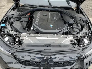 2024 BMW 3 Series M340i xDrive with VIN 3MW49FF05R8E49305, listed as a Copart auction lot 50401325 with 0 mi miles and Salvage Title. Bid and sale history available at carsss.com. Image 12.