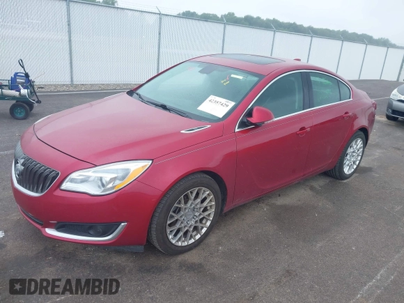 2015 Buick Regal Premium I with VIN 2G4GN5EX0F9220963, listed as a IAAI auction lot 42357429 with 74,668 mi miles and . Bid and sale history available at DreamBid. Image 2.