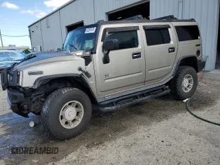 2003 Hummer H2 with VIN 5GRGN23U43H143726, listed as a Copart auction lot 52297475 with 0 mi miles and Salvage Title. Bid and sale history available at carsss.com. Image 1.