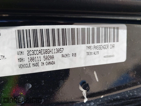 2016 Chrysler 300 C with VIN 2C3CCAEG8GH113057, listed as a IAAI auction lot 42052936 with 543,975 mi miles and . Bid and sale history available at DreamBid. Image 9.