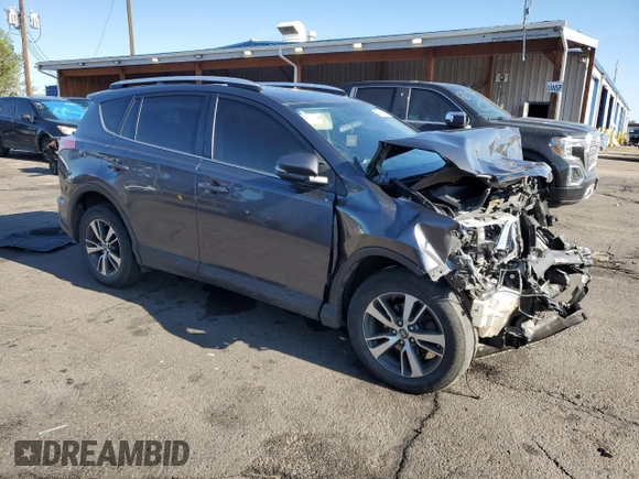 2016 Toyota RAV4 XLE with VIN JTMRFREV6GJ099491, listed as a Copart auction lot 56194465 with 92,587 mi miles and Salvage title. Bid and sale history available at DreamBid. Image 4.