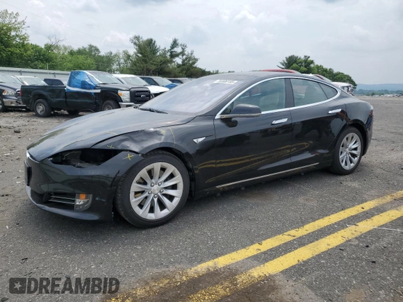 2016 Tesla Model S 70 with VIN 5YJSA1E14GF162187, listed as a Copart auction lot 59308185 with 98,088 mi miles and Salvage title. Bid and sale history available at DreamBid. Image 1.