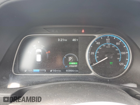 2020 Nissan LEAF SV Plus with VIN 1N4BZ1CP9LC306331, listed as a Copart auction lot 48376045 with 40,984 mi miles and Salvage Title. Bid and sale history available at DreamBid. Image 9.