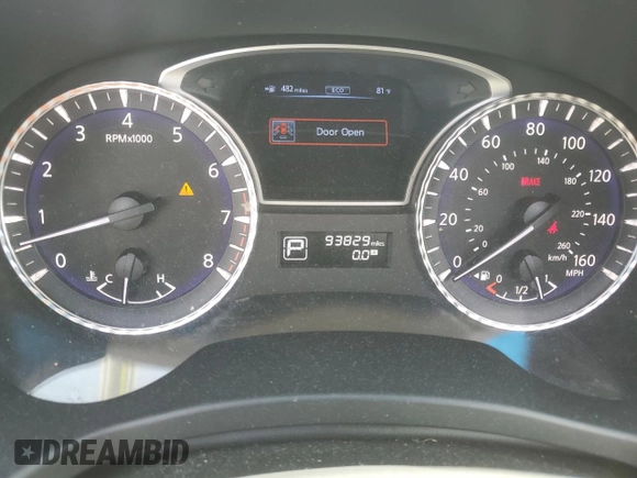 2013 Infiniti JX35 with VIN 5N1AL0MM5DC340267, listed as a Copart auction lot 54510315 with 93,829 mi miles and Salvage Title. Bid and sale history available at DreamBid. Image 9.