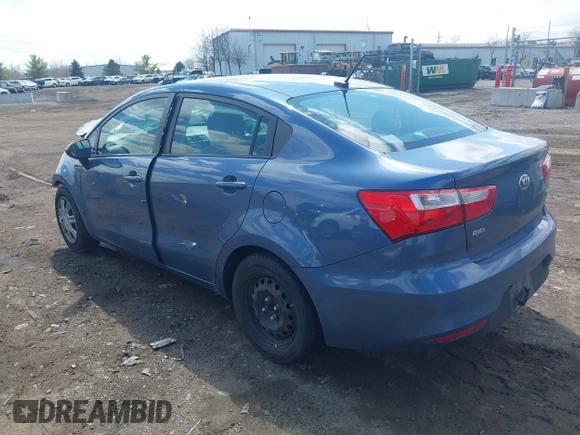 2016 Kia Rio LX with VIN KNADM4A34G6643199, listed as a IAAI auction lot 42003014 with 97,376 mi miles and . Bid and sale history available at DreamBid. Image 3.