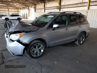 2015 Subaru Forester Touring with VIN JF2SJAUC7FH437389, listed as a Copart auction lot 62701025 with Not provided miles and Salvage title. Bid and sale history available at DreamBid. Image 1.