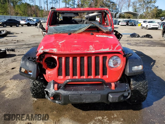 2021 Jeep Wrangler Unlimited Sport S with VIN 1C4HJXDN7MW544741, listed as a Copart auction lot 81781204 with 78,481 mi miles and Non repairable. Bid and sale history available at DreamBid. Image 5.