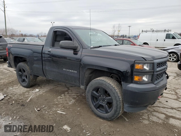 2015 Chevrolet Silverado 1500 Work Truck with VIN 1GCNKPEC6FZ403819, listed as a Copart auction lot 42355495 with 55,673 mi miles and Salvage Title. Bid and sale history available at carsss.com. Image 4.