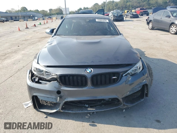 2017 BMW M4 with VIN WBS3R9C38HA014126, listed as a Copart auction lot 70905204 with Not Provided miles and Salvage Title. Bid and sale history available at carsss.com. Image 5.