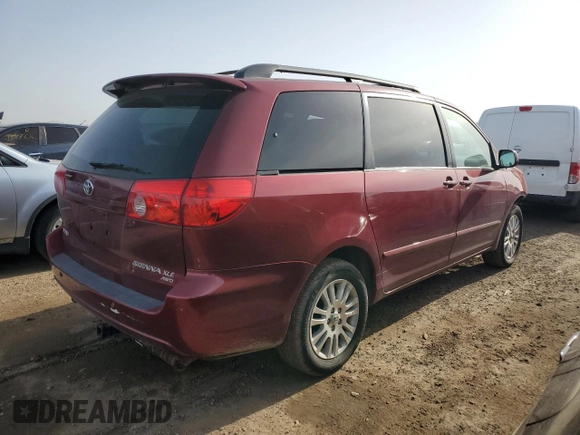 2009 Toyota Sienna XLE with VIN 5TDBK22C79S025901, listed as a Copart auction lot 48761315 with 171,128 mi miles and Salvage Title. Bid and sale history available at DreamBid. Image 3.
