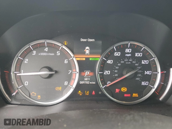2020 Acura MDX Technology z VIN 5J8YD4H06LL028585, wystawiony jako Copart lot #58244625 z przebiegiem 89 782 mil mil oraz Szkoda całkowita • Salvage title. Historia ofert i sprzedaży dostępna na DreamBid. Obrazek 9.