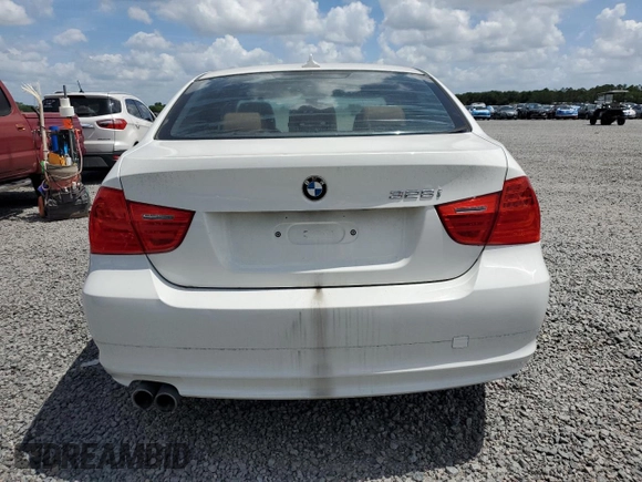 2011 BMW 3 Series 328i with VIN WBAPH7G59BNN02770, listed as a Copart auction lot 51772125 with 0 mi miles and Salvage Title. Bid and sale history available at carsss.com. Image 6.