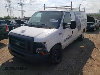 2014 Ford Econoline Cargo Commercial with VIN 1FTNE2EL6EDA25085, listed as a Copart auction lot 58857594 with 160,641 mi miles and Salvage title. Bid and sale history available at DreamBid. Image 1.