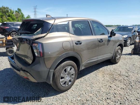 2025 Nissan Kicks S with VIN 3N8AP6BA8SL312814, listed as a Copart auction lot 49655605 with 7,533 mi miles and Salvage Title. Bid and sale history available at carsss.com. Image 3.