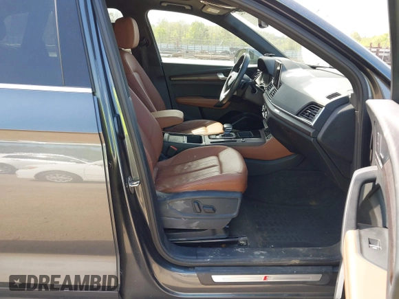 2022 Audi Q5 S line Premium Plus with VIN WA1EAAFY8N2001294, listed as a IAAI auction lot 42044244 with 56,967 mi miles and . Bid and sale history available at DreamBid. Image 5.