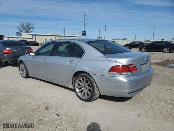 2008 BMW 7 Series 750Li with VIN WBAHN83518DT78968, listed as a Copart auction lot 88052145 with 128,438 mi miles and Salvage Title. Bid and sale history available at carsss.com. Image 2.