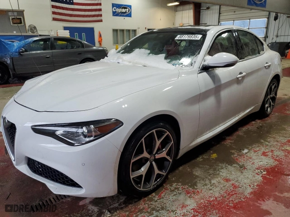 2020 Alfa Romeo Giulia Ti Sport with VIN ZARFANBN1L7636408, listed as a Copart auction lot 88179835 with 31,604 mi miles and Salvage Title. Bid and sale history available at carsss.com. Image 1.