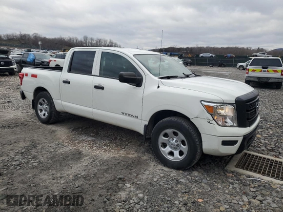 2021 Nissan Titan S with VIN 1N6AA1EC5MN507508, listed as a Copart auction lot 83966074 with 61,281 mi miles and Clean title. Bid and sale history available at DreamBid. Image 4.