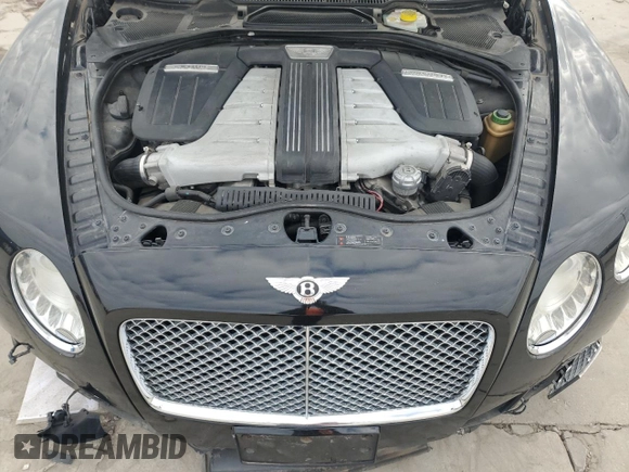 2012 Bentley Continental GT with VIN SCBFR7ZAXCC077193, listed as a Copart auction lot 41443665 with 90,262 mi miles and Clean Title. Bid and sale history available at DreamBid. Image 11.