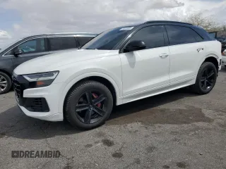 2021 Audi Q8 Premium z VIN WA1AVAF17MD034893, wystawiony jako Copart lot #51310635 z przebiegiem 41 097 mil mil oraz Szkody całkowita. Historia ofert i sprzedaży dostępna na DreamBid. Obrazek 1.