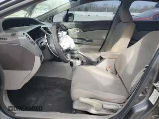 2012 Honda Civic EX with VIN 19XFB2F82CE026088, listed as a Copart auction lot 51081985 with Not Provided miles and Non Repairable. Bid and sale history available at DreamBid. Image 7.