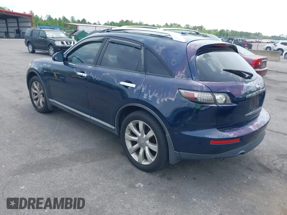 2007 Infiniti FX35 with VIN JNRAS08W77X208496, listed as a IAAI auction lot 42104796 with 165,267 mi miles. Bid and sale history available at carsss.com. Image 3.