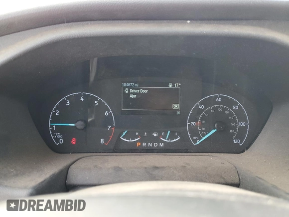 2020 Ford Transit Cargo with VIN 1FTBR2X81LKB73704, listed as a Copart auction lot 87871045 with 184,672 mi miles and Clean Title. Bid and sale history available at DreamBid. Image 9.