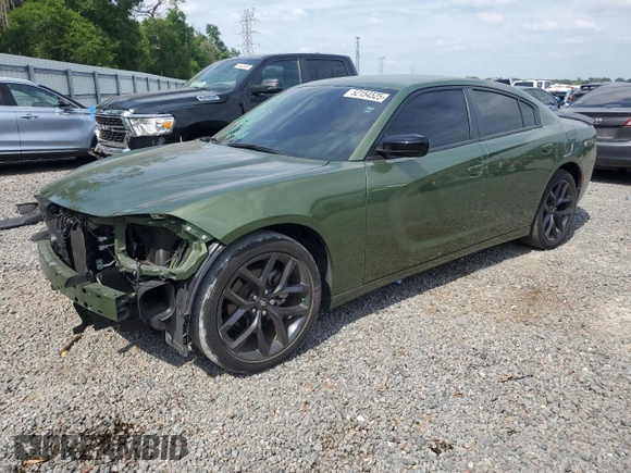 2022 Dodge Charger SXT with VIN 2C3CDXBG7NH138565, listed as a Copart auction lot 52154525 with 53,724 mi miles and Salvage Title. Bid and sale history available at DreamBid. Image 1.