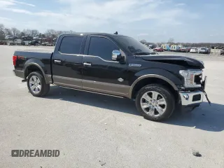 2019 Ford F-150 XL with VIN 1FTEW1E42KFC94989, listed as a Copart auction lot 48256705 with 108,120 mi miles and Salvage Title. Bid and sale history available at carsss.com. Image 4.
