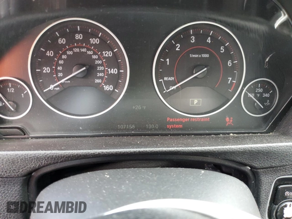 2018 BMW 3 Series 330i xDrive with VIN WBA8D9G54JNU68473, listed as a Copart auction lot 83262804 with 107,156 mi miles and Salvage Title. Bid and sale history available at carsss.com. Image 9.
