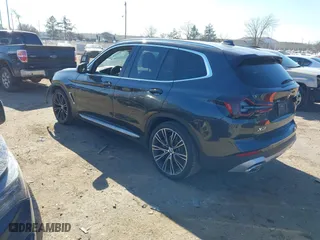 2022 BMW X3 sDrive30i with VIN 5UX43DP06N9M38769, listed as a IAAI auction lot 41260254 with 56,191 mi miles. Bid and sale history available at carsss.com. Image 3.