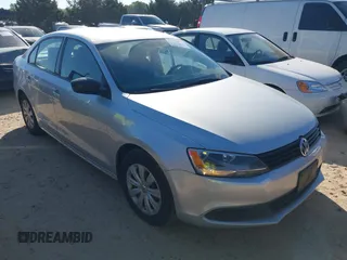 2014 Volkswagen Jetta Sedan S with VIN 3VW2K7AJ4EM208158, listed as a IAAI auction lot 42037477 with 156,483 mi miles. Bid and sale history available at carsss.com. Image 1.