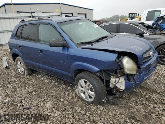 2009 Hyundai Tucson GLS with VIN KM8JM12B89U009365, listed as a Copart auction lot 67215704 with 157,475 mi miles and Salvage Title. Bid and sale history available at carsss.com. Image 4.