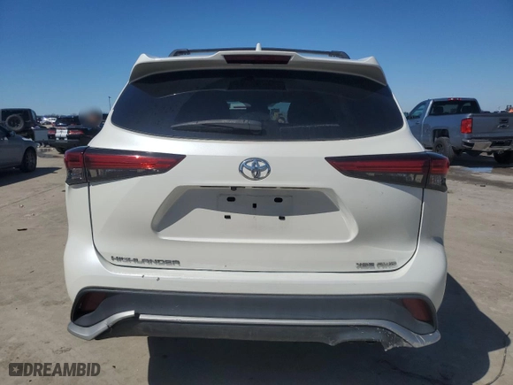 2021 Toyota Highlander XSE with VIN 5TDLZRBH2MS063808, listed as a Copart auction lot 47874045 with 57,127 mi miles and Salvage Title. Bid and sale history available at carsss.com. Image 6.