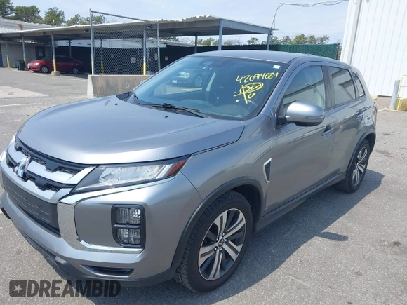 2020 Mitsubishi Outlander Sport ES 2.0 with VIN JA4AR3AU5LU016702, listed as a IAAI auction lot 42094624 with 104,067 mi miles. Bid and sale history available at carsss.com. Image 2.