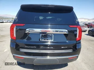 2021 GMC Yukon SLT with VIN 1GKS1BKDXMR119990, listed as a Copart auction lot 74733094 with 73,597 mi miles and Salvage Title. Bid and sale history available at carsss.com. Image 6.