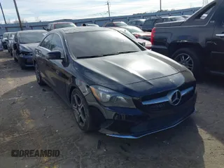 2018 Mercedes-Benz CLA 250 with VIN WDDSJ4GB6JN560703, listed as a IAAI auction lot 41628074 with 144,395 mi miles and . Bid and sale history available at DreamBid. Image 1.