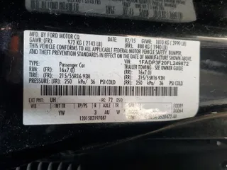 2015 Ford Focus SE with VIN 1FADP3F20FL249872, listed as a Copart auction lot 53506885 with 97,078 mi miles and Salvage title. Bid and sale history available at DreamBid. Image 12.