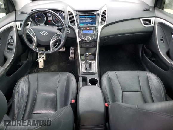 2013 Hyundai Elantra GT with VIN KMHD35LEXDU120945, listed as a Copart auction lot 76704754 with 107,043 mi miles and Salvage Title. Bid and sale history available at carsss.com. Image 8.