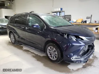 2023 Toyota Sienna XLE with VIN 5TDYRKEC2PS172660, listed as a Copart auction lot 53736715 with 41,985 mi miles and Salvage Title. Bid and sale history available at carsss.com. Image 4.