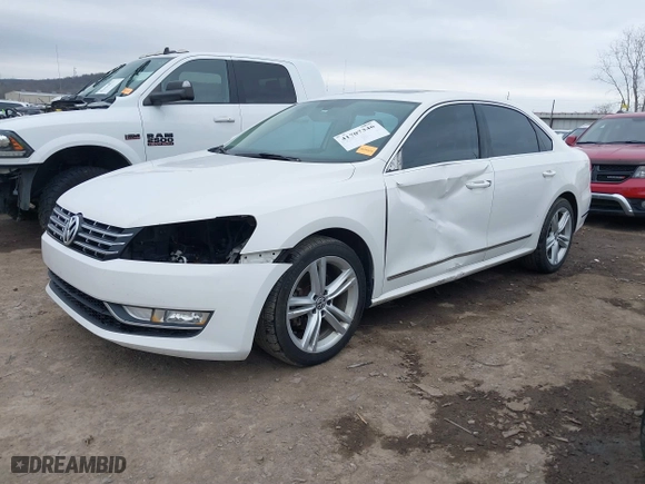 2013 Volkswagen Passat TDI SE with VIN 1VWBN7A34DC075197, listed as a IAAI auction lot 41707346 with 188,685 mi miles. Bid and sale history available at carsss.com. Image 19.
