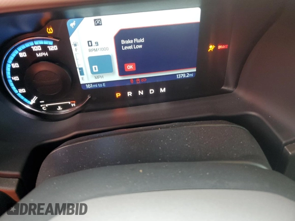 2024 Ford Bronco Big Bend with VIN 1FMDE7BH8RLA93453, listed as a Copart auction lot 49873645 with 1,379 mi miles and Salvage Title. Bid and sale history available at DreamBid. Image 9.