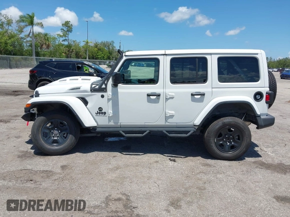 2023 Jeep Wrangler Willys with VIN 1C4HJXDN1PW546425, listed as a IAAI auction lot 42503380 with 25,245 mi miles and . Bid and sale history available at DreamBid. Image 14.