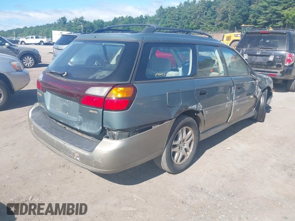2000 Subaru Legacy Outback with VIN 4S3BH6754Y6636807, listed as a IAAI auction lot 42553174 with Not provided miles and . Bid and sale history available at DreamBid. Image 4.