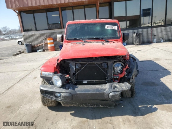 2024 Jeep Gladiator Nighthawk with VIN 1C6HJTAGXRL131534, listed as a Copart auction lot 48869675 with 6,384 mi miles and Salvage Title. Bid and sale history available at carsss.com. Image 5.