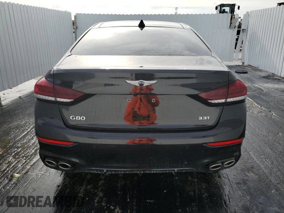 2018 Genesis G80 Sport z VIN KMHGN4JB1JU250294, wystawiony jako Copart lot #71487574 z przebiegiem Nie podano mil oraz Szkoda całkowita • Salvage title. Historia ofert i sprzedaży dostępna na DreamBid. Obrazek 6.