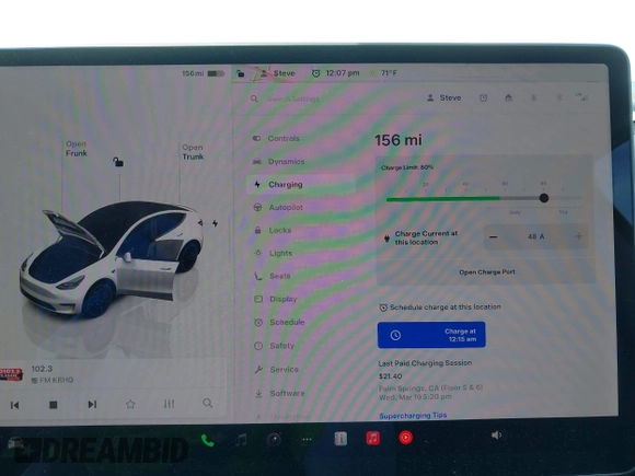 2022 Tesla Model Y Performance with VIN 7SAYGDEF8NF407109, listed as a IAAI auction lot 42014282 with 24,937 mi miles and . Bid and sale history available at DreamBid. Image 17.