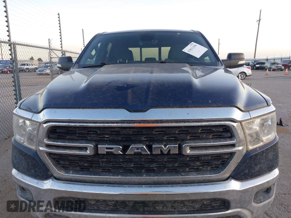2022 Ram 1500 Big Horn with VIN 1C6RREMT1NN261444, listed as a IAAI auction lot 41811390 with 68,383 mi miles. Bid and sale history available at carsss.com. Image 12.