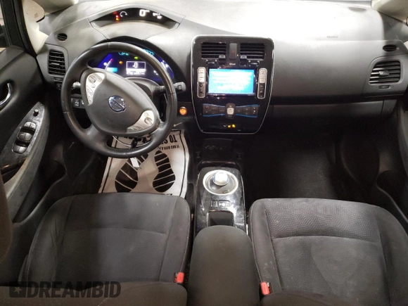 2015 Nissan LEAF S with VIN 1N4AZ0CP6FC334064, listed as a Copart auction lot 49307085 with 42,375 mi miles and Salvage Title. Bid and sale history available at DreamBid. Image 8.