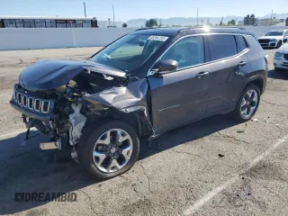 2018 Jeep Compass Limited с VIN 3C4NJDCB9JT176251, выставлен на аукционе Copart как лот 56364735 с пробегом 69 684 миль миль и Списание • Salvage title. История ставок и продаж доступна на DreamBid. Изображение 1.